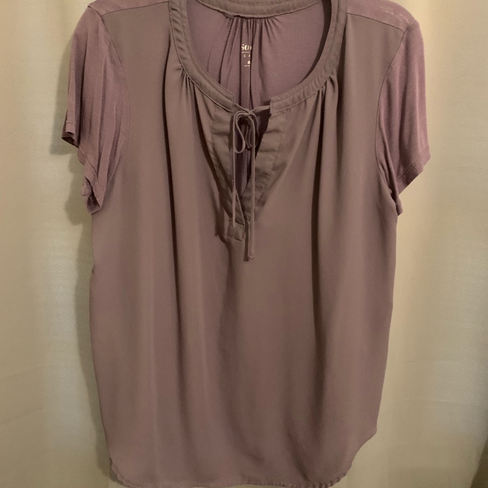 🌸 Purple Short Sleeved Blouse